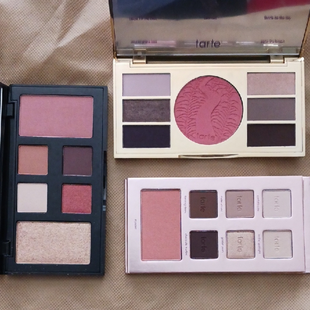 Tarte Pink and Brown Eyeshadow Palette with Matte and Shimmer Finishes